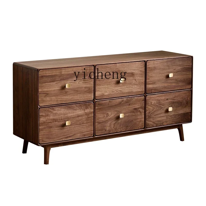 

GZ-i6.3 six-chest chest, drawer, porch against the wall, locker, bedroom storage solid wood dining side cabinet home accessories