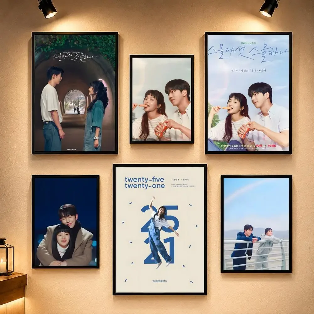 Popular Drama T-Twenty-Five Twenty-OneS Poster Vintage Retro Anime Poster Stickers Peel and Stick Wall Art Home Decor