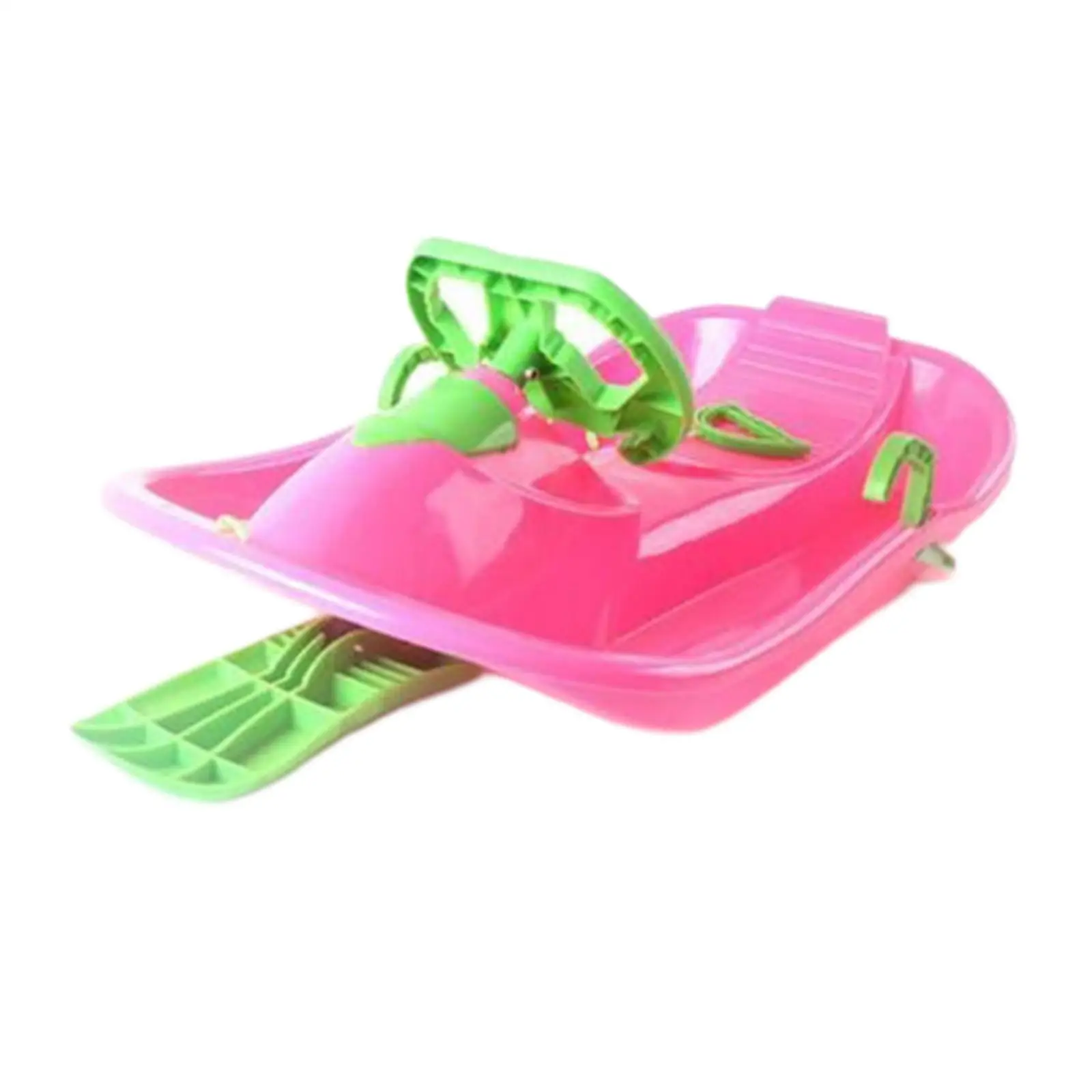 زلاجة ثلجية مع عجلة قيادة وفرامل ألعاب محمولة زلاجة ثلج للأولاد