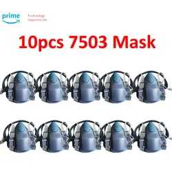 7503 Gas Mask Chemical Respirator Protective Mask Industrial Paint Spray Can Matched with 6000 Filter Anti Organic Gas