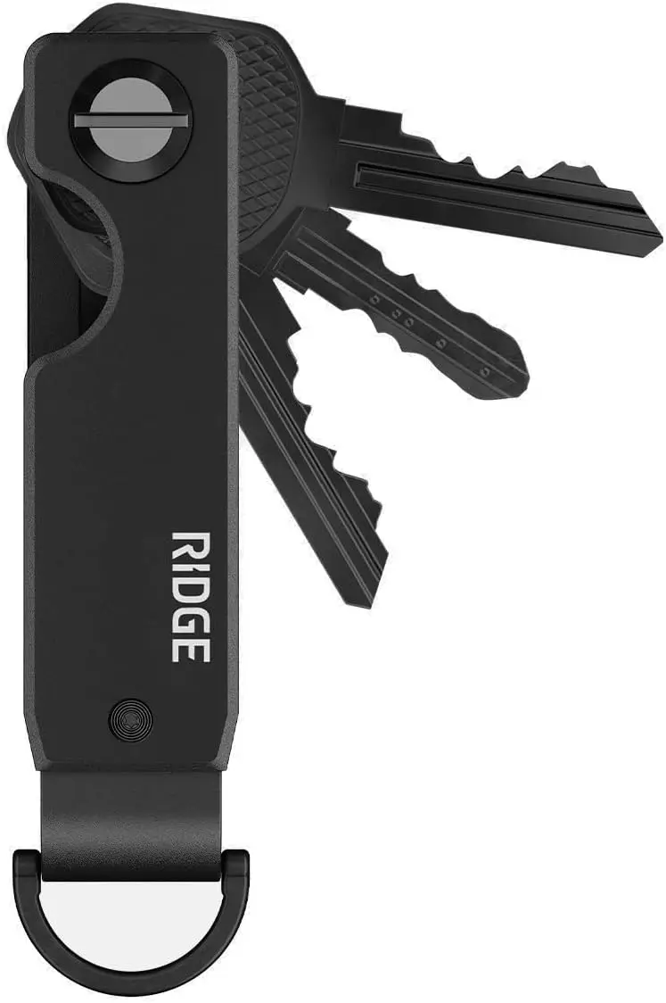 

Compact Metallic Key Holder, Minimalist Keychain Organizer for 2-6 Keys