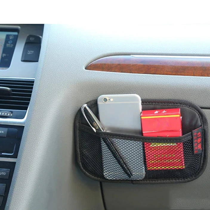 سيارة صغيرة صافي جيب الجلود أكسفورد النسيج شبكة حقيبة الهواتف عملات معدنية مفاتيح تخزين صافي حقيبة السيارة الداخلية المنظم ترتيب العالمي #3