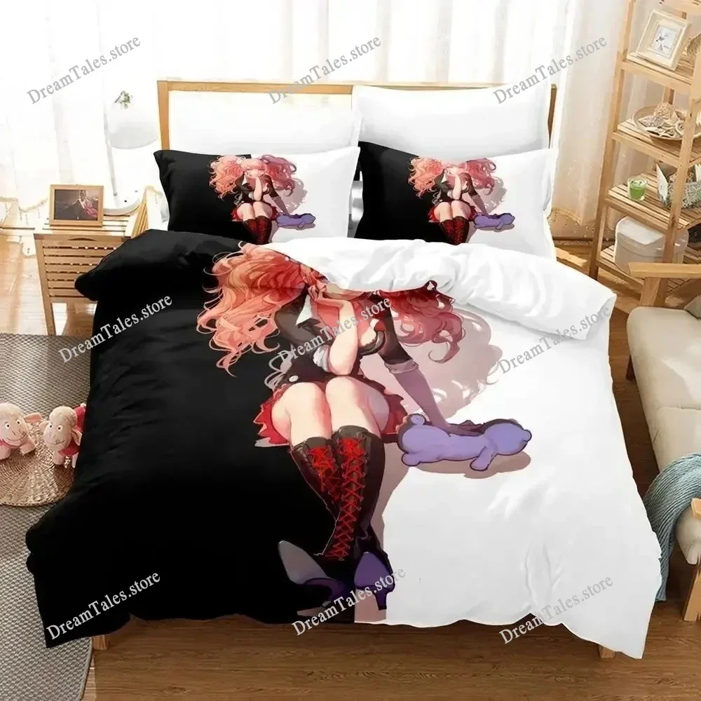 3D Printed Anime Danganronpa Bedding Set Boys Girls Twin Queen Size Duvet Cover Pillowcase Bed Kids Adult Home Textileextile741