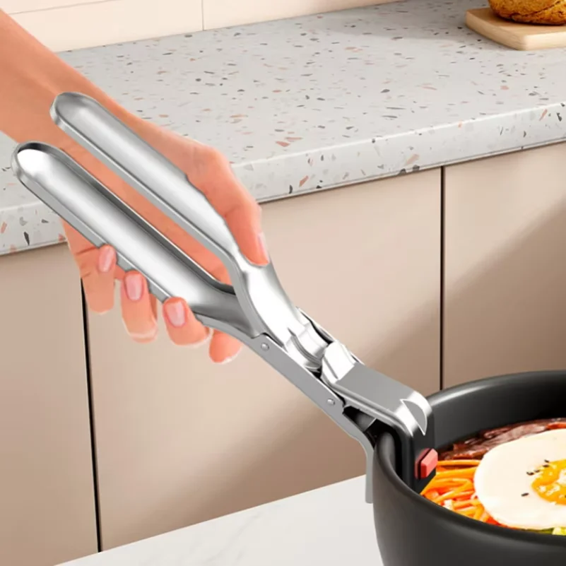 Anti-scalding Clip Hot Bowl Holder Dish Clamp Pot Pan Gripper Clip Hot Dish Plate Bowl Lifter Retriever Tongs Kitchen Supplies.