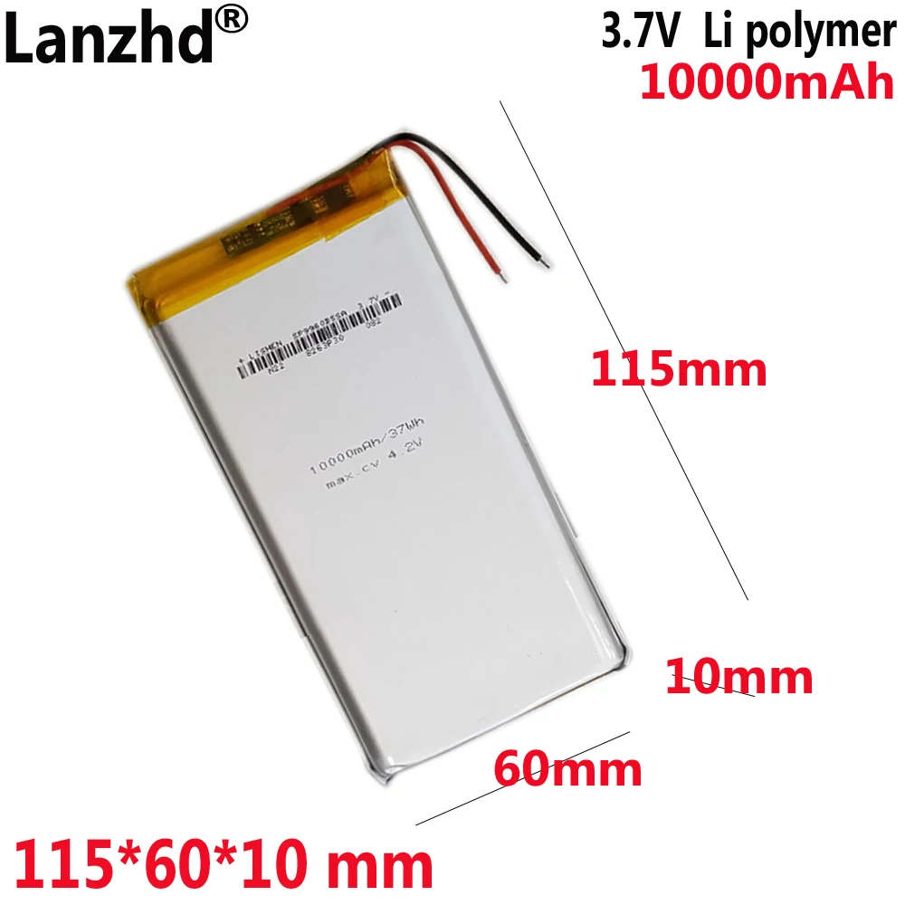 

9960115 3.7V 10000mAh Lipo Polymer Battery For Mi Rechargeable Youth version Mobile power supply battery 1158115 1065115