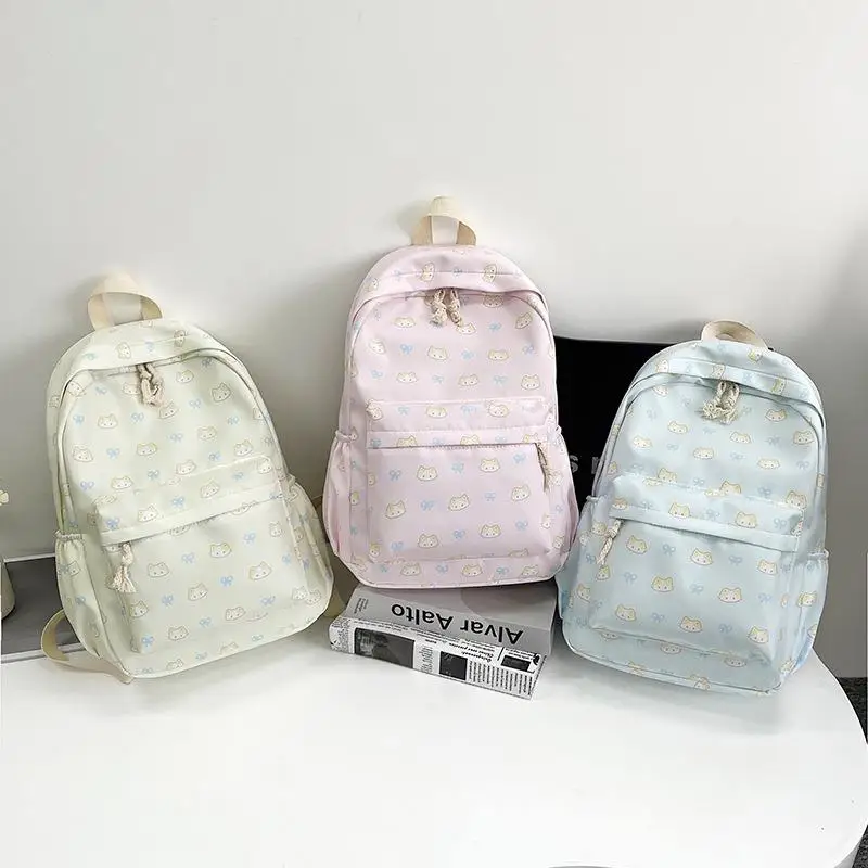 New 2026 Summer Large Capacity Cute Class Backpack  Girl Casual Lightweight Shoulder Bag Travel Bag for Men And Women