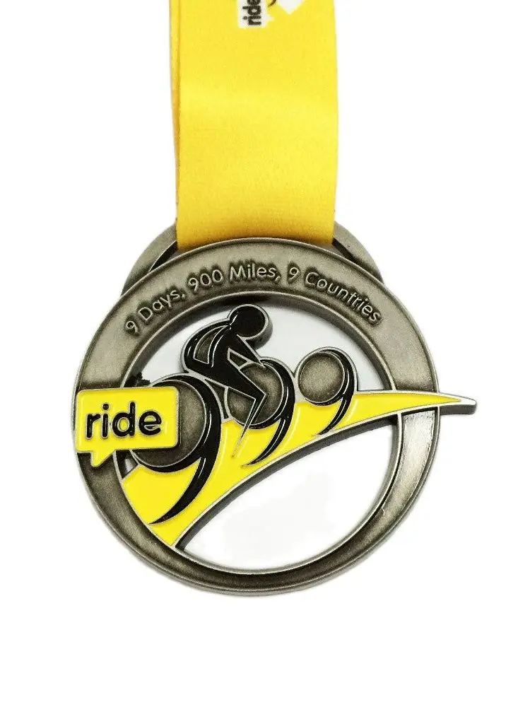 Die Casting Enamel Custom Wholesale Running Medals