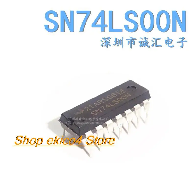 10pieces Original stock  SN74LS00N  DIP-14 