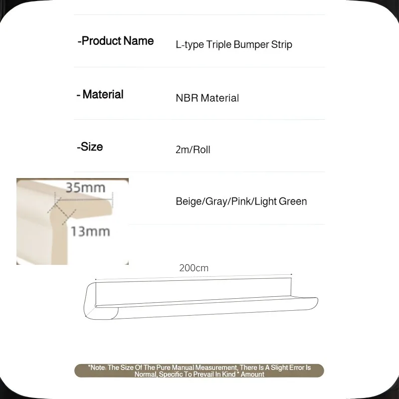 Corner Edge Protective Bumper Baby Safety Corner Protector Children  Furniture Corners Strip Anti-collision Foam Protection Str