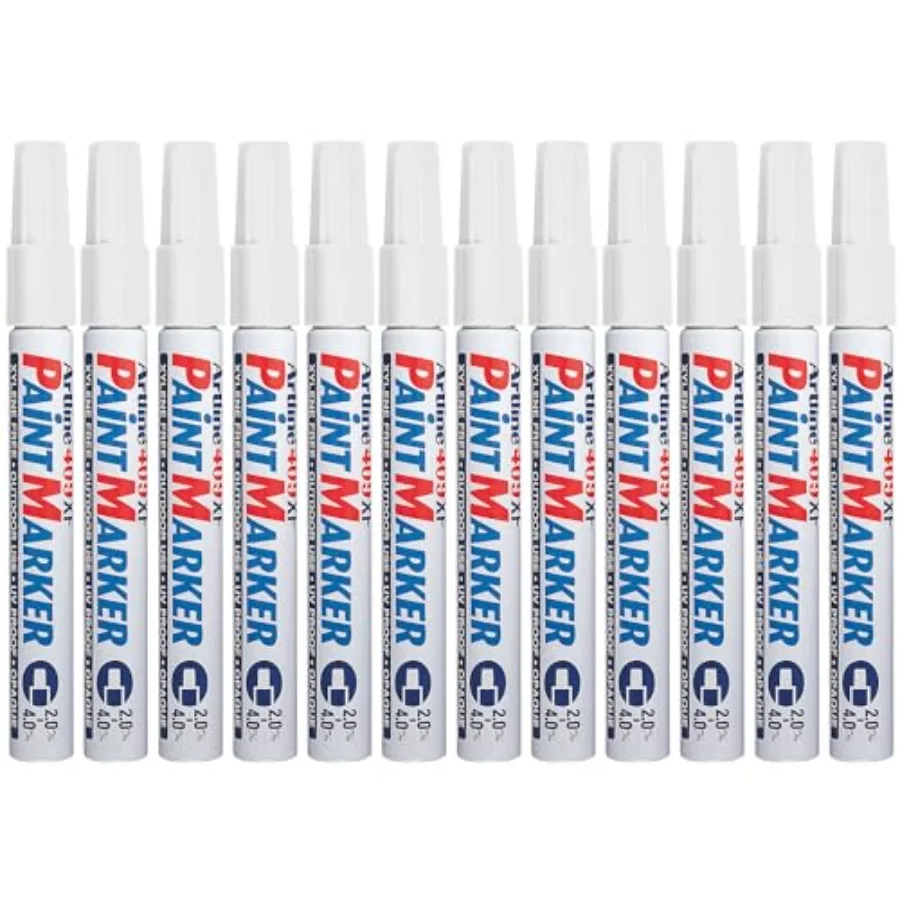 

409XF Paint Markers for Wood Glass and Plastic Waterproof Marker for Indoor/Outdoor Applications Opaque Permanent Markers Chise