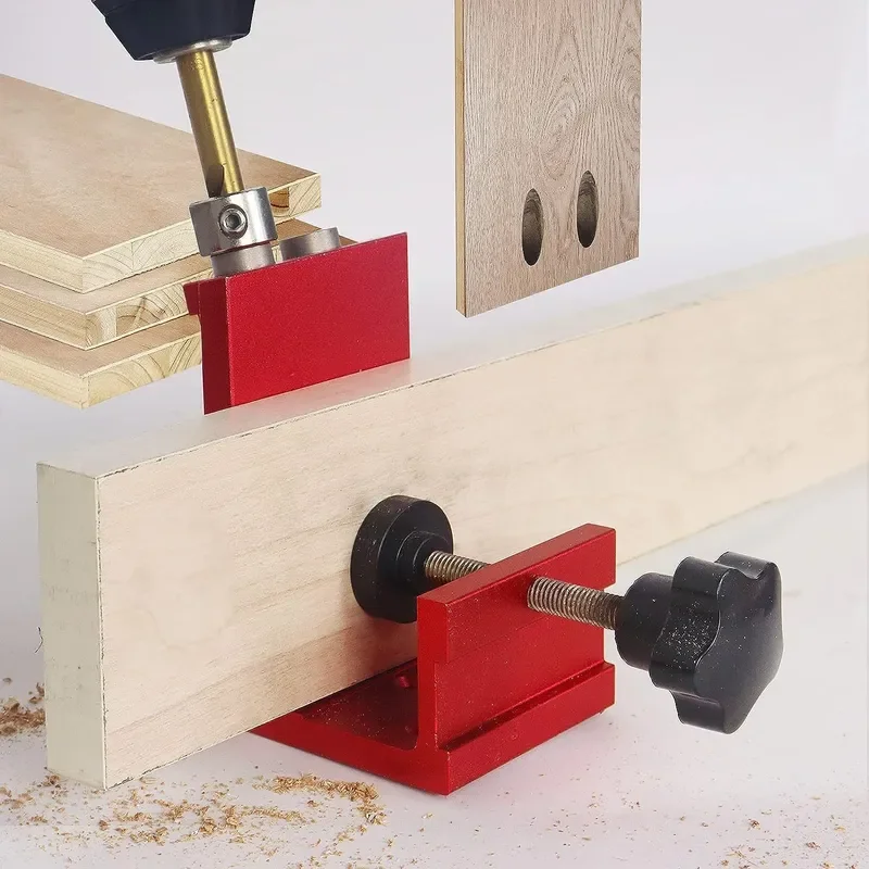 Woodworking Punch Adjustable Slant Hole Positioner Plank Punch for Cabinet Panel Furniture Hardware Tools Precision DIY