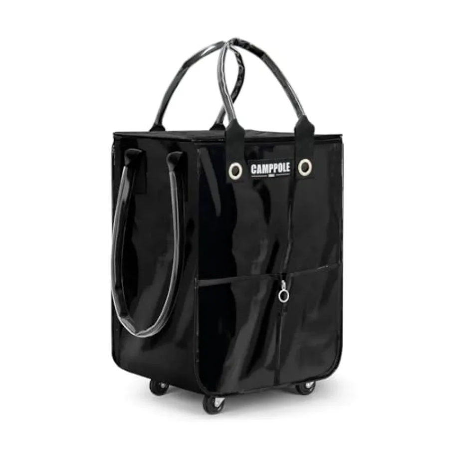 

Reusable Grocery Bag On Wheels Shopping Carts for Groceries Lightweight Rolling Tote Folding Grocery Cart Carries Up to 66 lb W