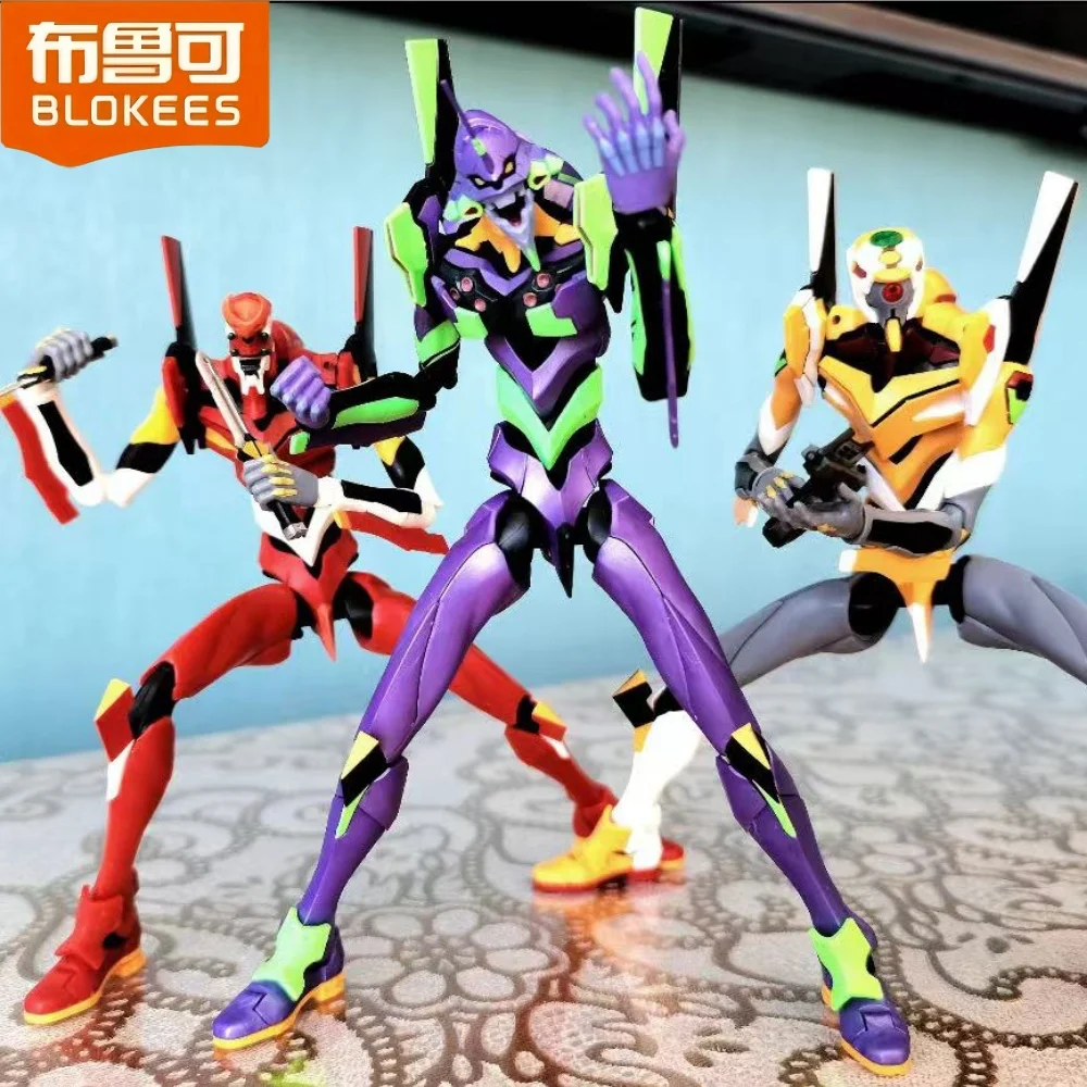 

Оригинальная фигурка Blokees NEON GENESIS EVANGELION EVA00 PROTYPE EVA Toys Ayanami Rei, сборная модель, комплект куклы в подарок