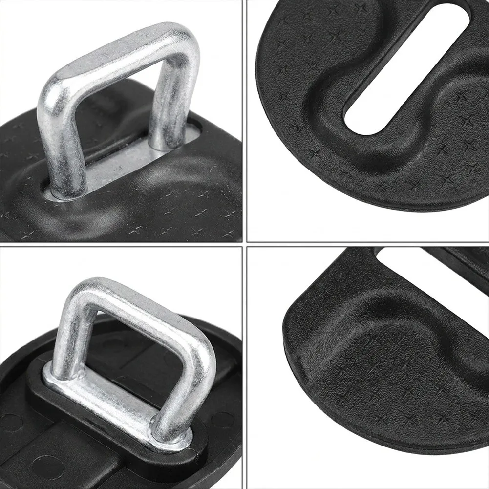 Lock Protector Car Door Latch Cover Black Custom-molded Fit ABS Construction Waterproof Protection Rust Prevention