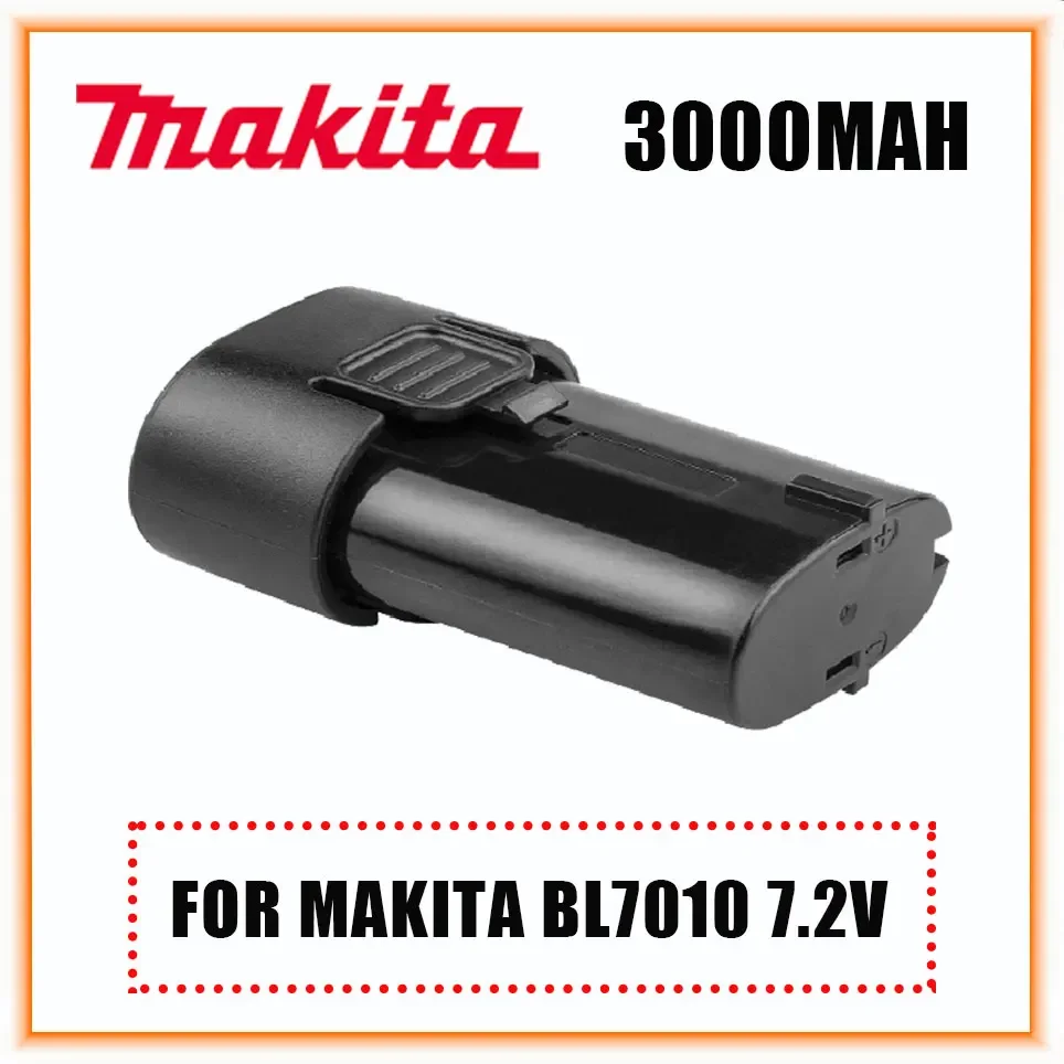 

7.2V 3000mAh BL7010 Li-ion Battery Replacement Makita 194355-4 TD020 TD020D TD020DS DF330D ML704 TD090D Power Tools