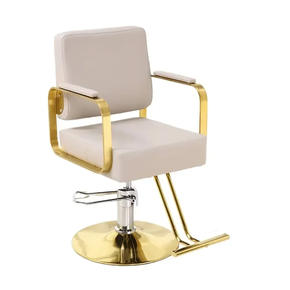 كرسي حلاق حديث بسيط لصالون الشمال كرسي تصفيف الشعر المريح على الموضة أثاث شعر سيلا باربيرو الجمالي #6
