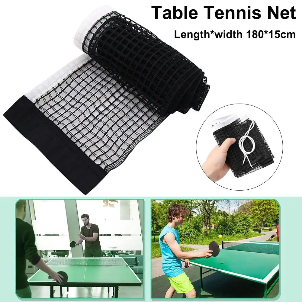Durable Retractable Table Tennis Net Portable Polyester Table Tennis Replacement Net Table Net Office Desk