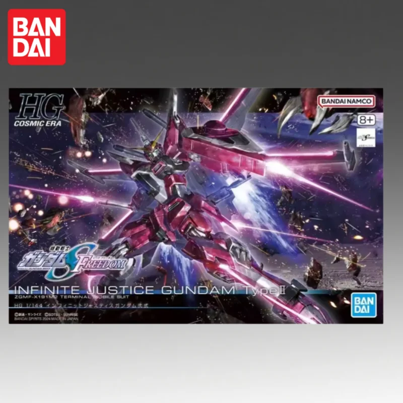 

In Stock Bandai Original Gundam Model Hg 1/144 Infinite Justice Gundam Type Ii Action Figure Model Doll Brand New Boxed
