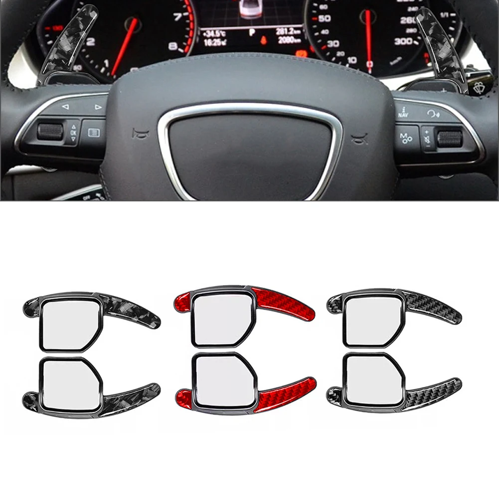 Car Steering Wheel Extended Shifter Shift Paddle Extension For Audi A3 A4 A5 A6 A7 A8 S3 S4 S5 S6 S7 S8 Q5 Q7 S5 S6 RS3 RS4 RS5