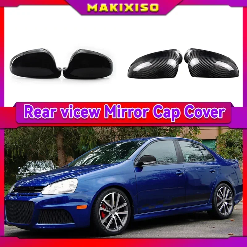 

2 pieces For VW Golf MK5 GTI Jetta 5 Passat B6 B5.5 Side Wing Mirror Covers Caps For VW Sharan Golf 5 6Plus Variant EOS 2007