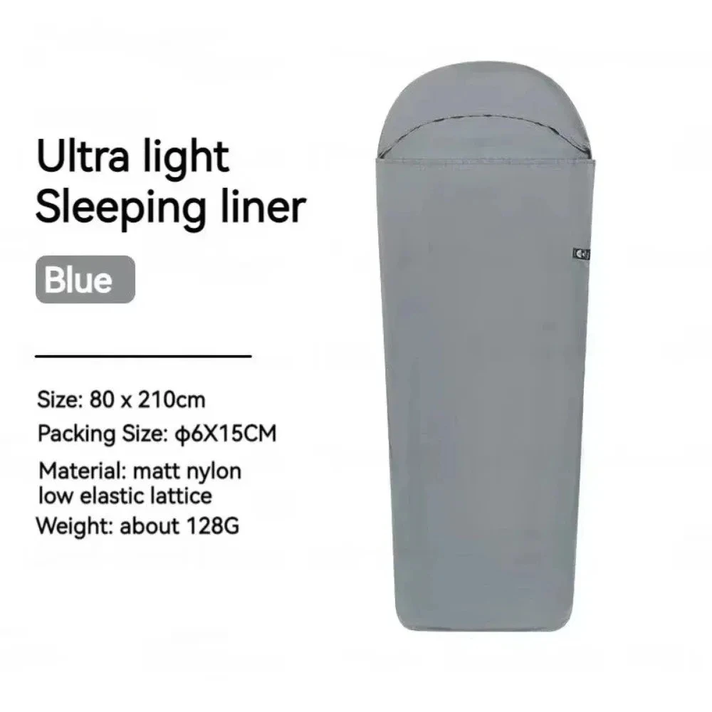 Ultraleichter Schlafsack-Inlett aus Nylon, Einzel-Schlafsack für Reisen, Hotel, Warme Campingdecke, Reisen, Wandern, Camping – Detail 6