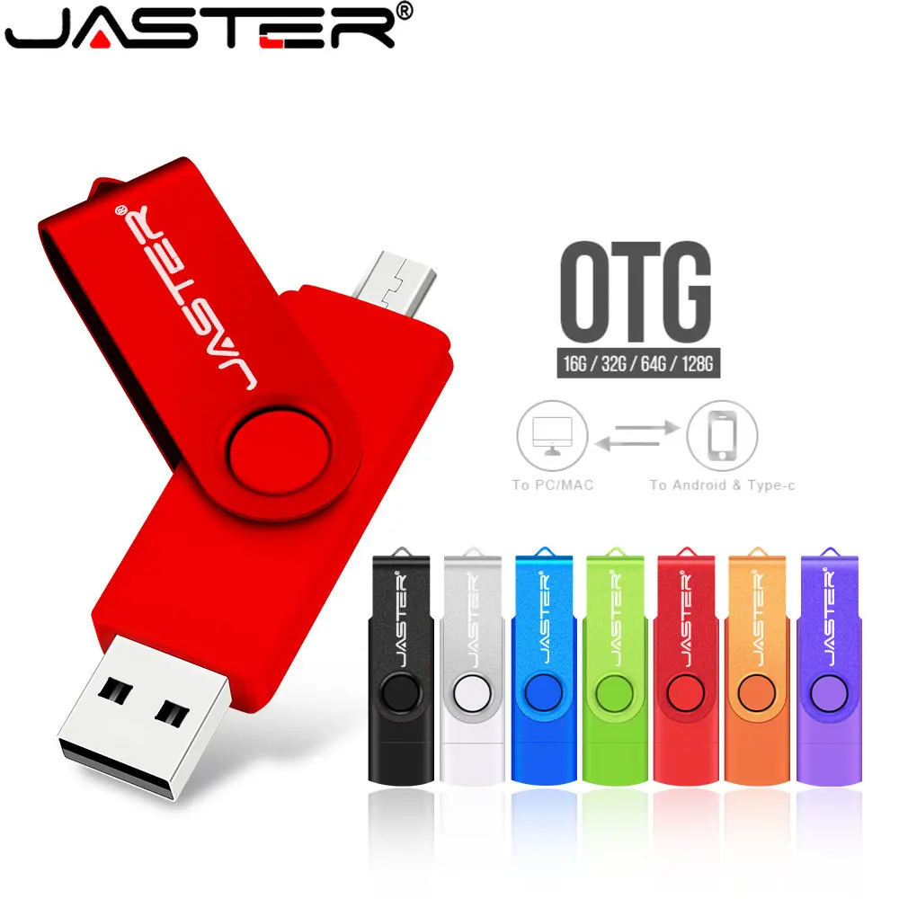 Jaster High Speed 2 in 1 USB 2,0 USB-Stick 128GB USB-Flash-Laufwerke 64GB 32GB 16GB schwarz kreatives Geschenk 8GB 4GB