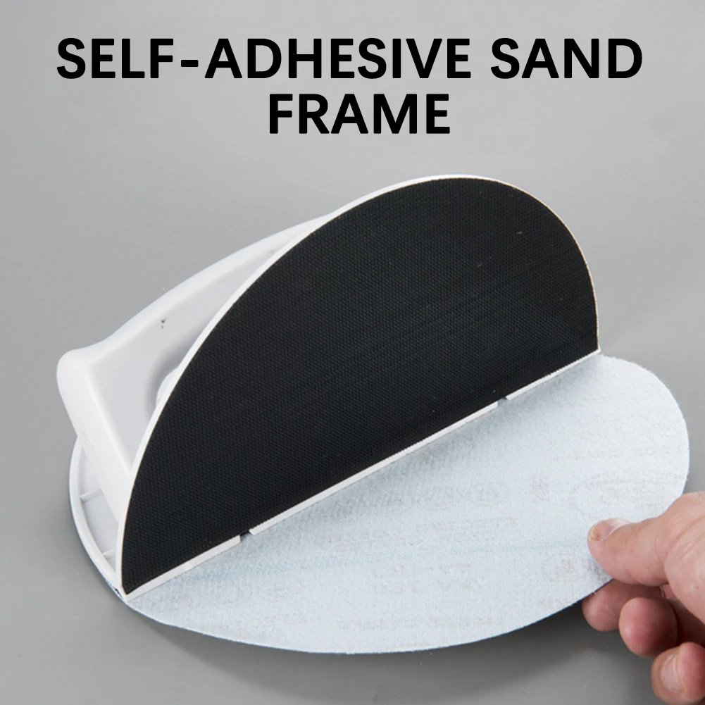 Multifunctional Semi-Circular Angle Sanding Sandpaper Tool Practical Inside Corner Sanding Tool for Drywall Sanding Paper Holder
