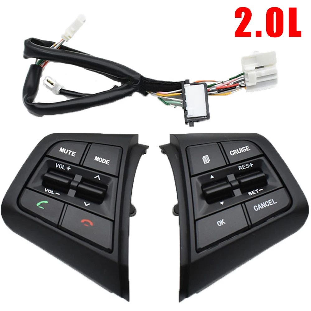 For Hyundai ix25 (Creta) 1.6L 2.0L 2015-2019 Car Steering Wheel Cruise Control Buttons Remote Control Volume Button With Cables