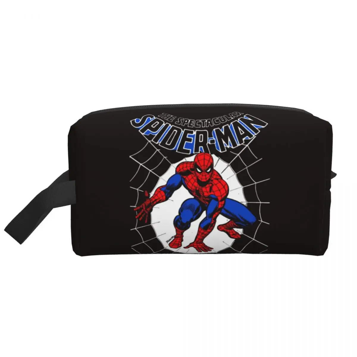 Custom Cute Spider Hero Travel Toiletry Bag Women Cosmetic Makeup Bag Beauty Storage Dopp Kit