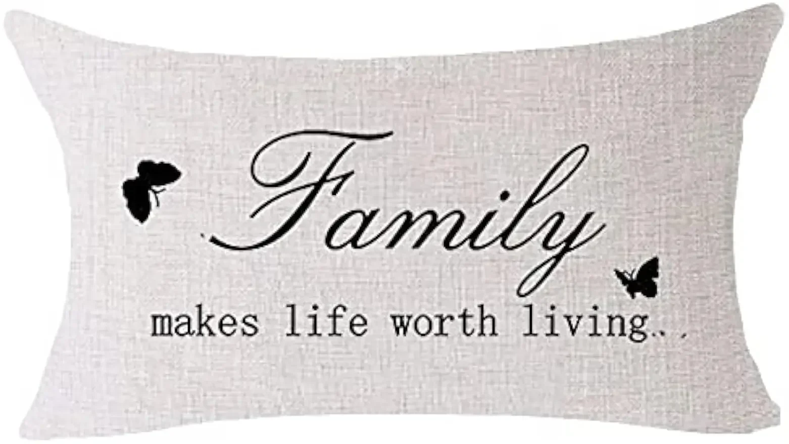 Gifts for relatives and friends, faith, love, family, linen pillowcase, cushion cover, home office decorative waist pillowcase