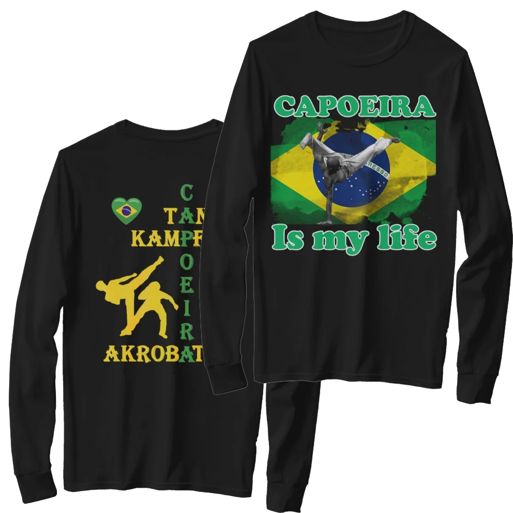 

I Love Capoeira. Brazillian Dance Martial Art Athlete T-Shirt New Long Sleeve Casual 100% Cotton O-Neck Mens T-shirt Size S-3XL