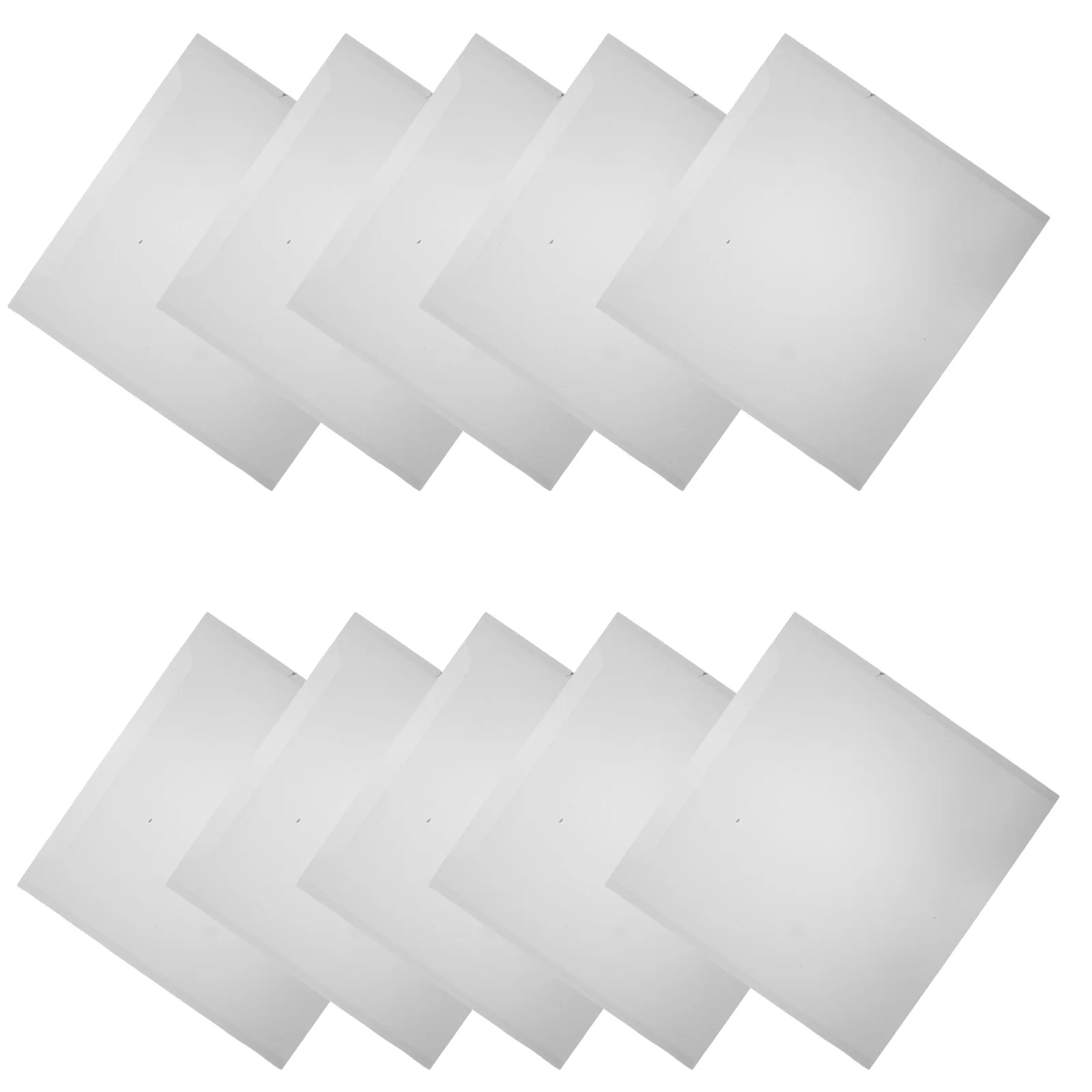 

10Sets Document Folder Organizer Plastic Envelope 33x32cm File Folder Colored Tags School Office Paper Organizer Pouch