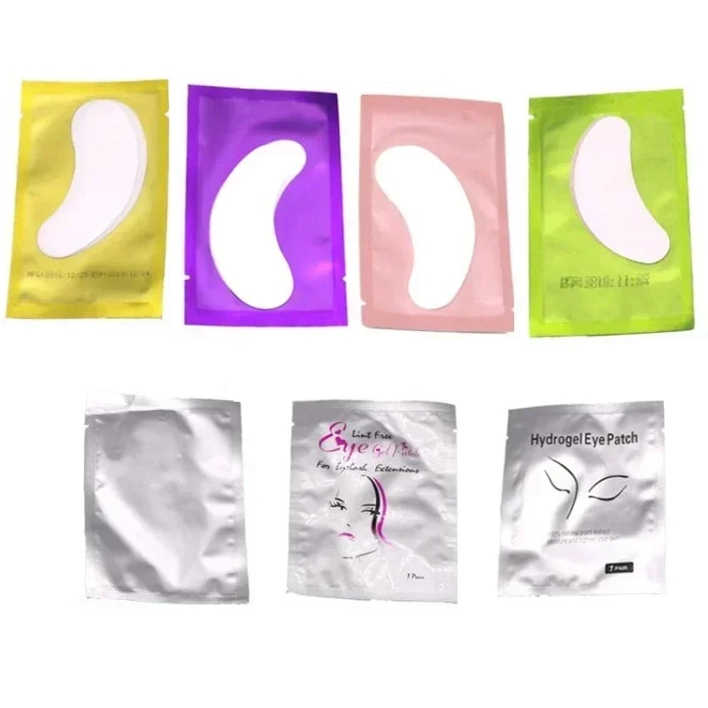 Patches de papel para a extensão dos cílios, Under Eye Pads, adesivos Wraps, ferramentas de maquiagem, novo, 50 pares por pacote