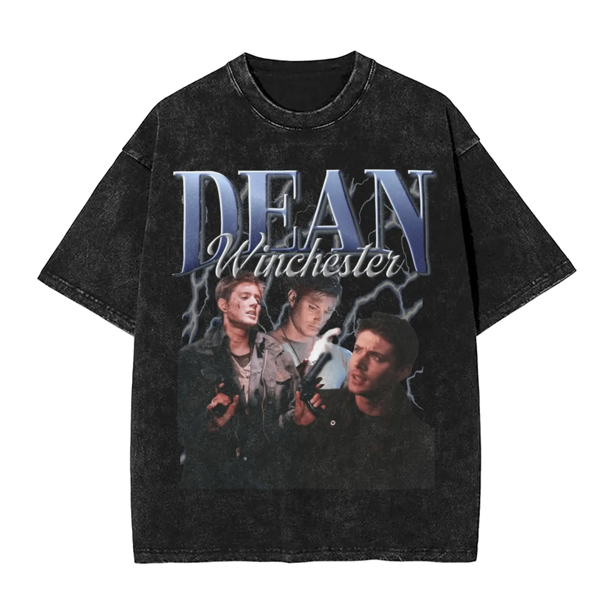 Men's Dean Winchester Supernatural T Shirts Stan Top Tees Summer Y2K Retro Short Sleeves O Neck Trending Casual Tshirt Cheap