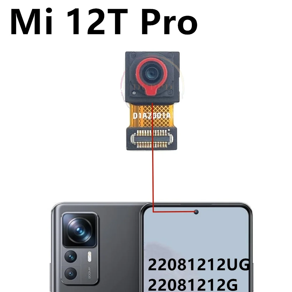 Mi 12Tpro Back Camera Front Rear Camera For Xiaomi 12T Pro 22081212UG 22081212G Main Facing Camera Module Flex