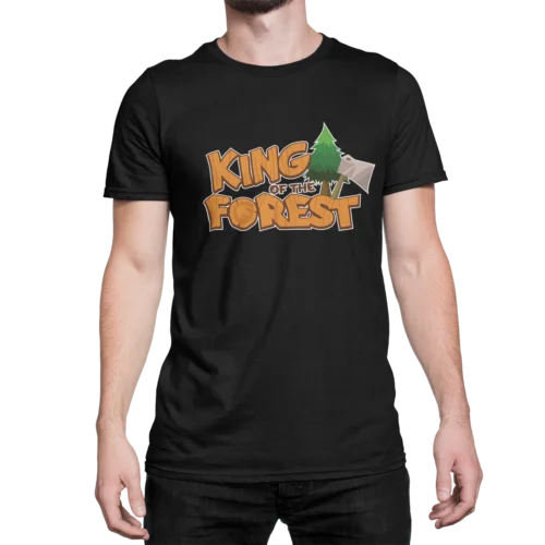 Neu Unisex T-Shirt King of the Forest Forstarbeiter Holzfäller Premium T-Shirt