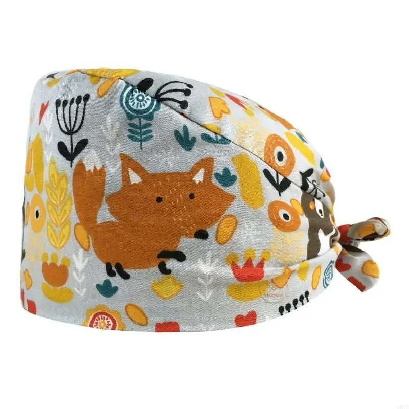 5 قطع للجنسين قبعة العمل على شكل القرع مع العصابة الكرتون الحيوان مطبوعة قابل للتعديل مطاطا التعادل الخلفي منتفخ فرك قبعة #2