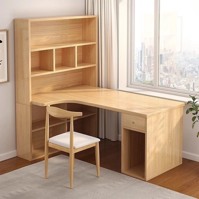 Student home corner desk bookshelf integrated desktop bedroom simple learning writing simple computer