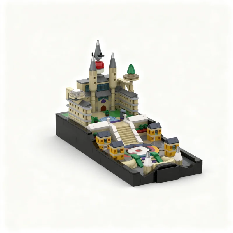 

855pcs MOC Mesagoza Paldea Architecture Model Building Blocks Construction Toy Christmas Gifts DIY Creative Idea Education Brick