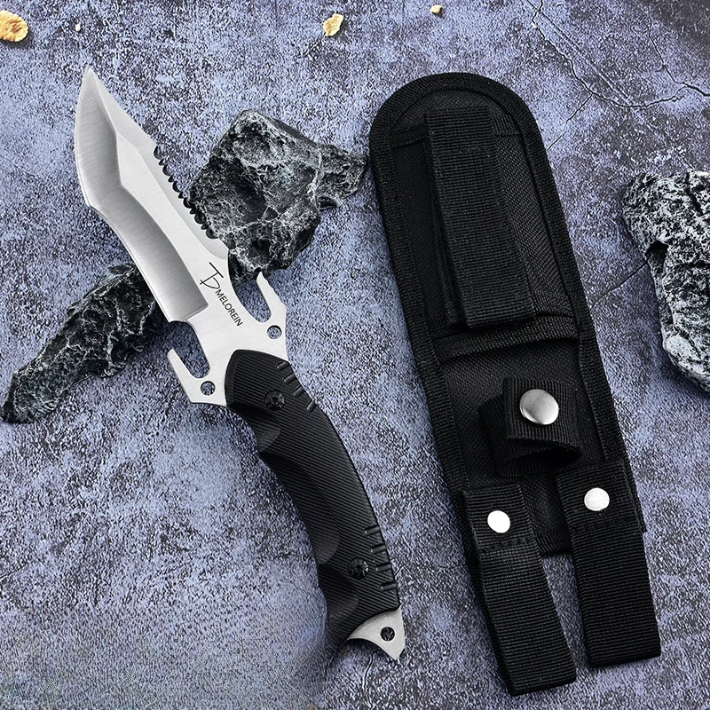 Straight knife outdoor tool portable pocket knife survival knife military knife outdoor hunting tactics high hardness survival k