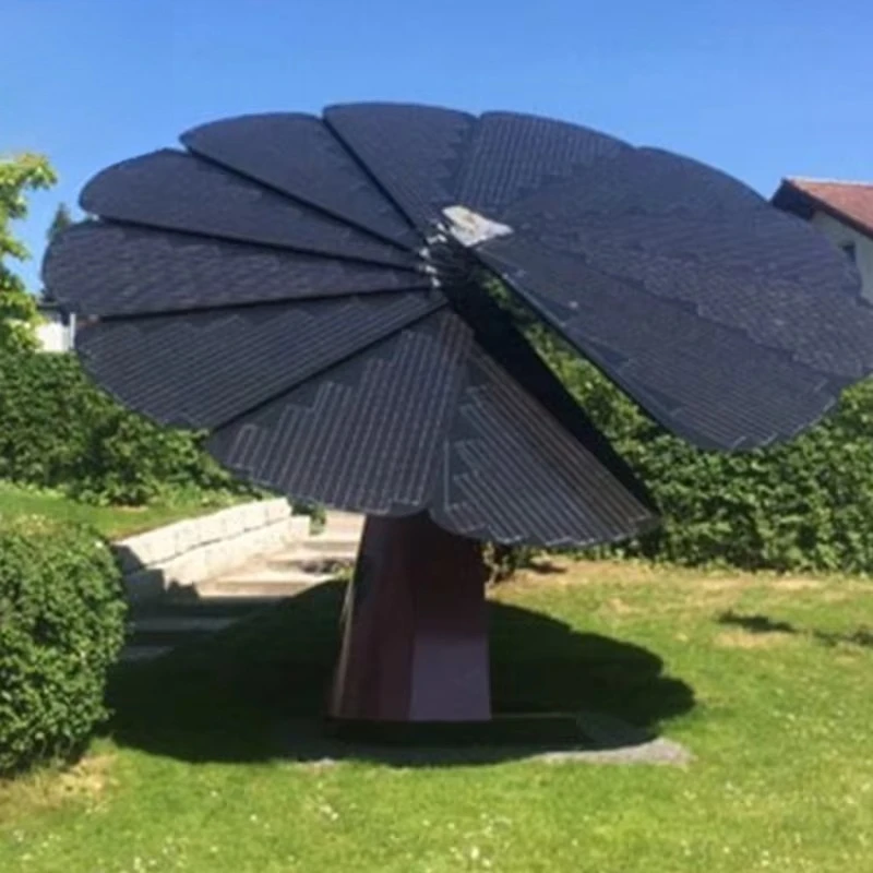 YF Single-axis/dual-axis/triaxial Photovoltaic Sunflower New Large Tree Solar Panel System
