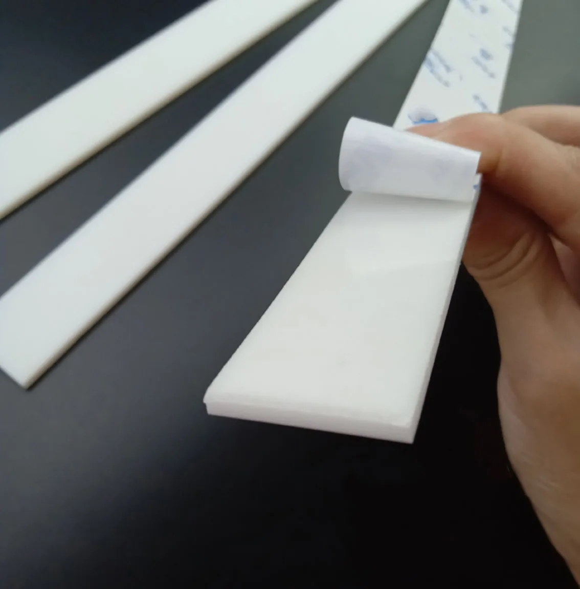 1-4Pcs Black/White Silicone Rubber Strip Pad Self Adhesive Seal Gasket Thickness 0.5mm 1.5mm 1.95mm-6mm