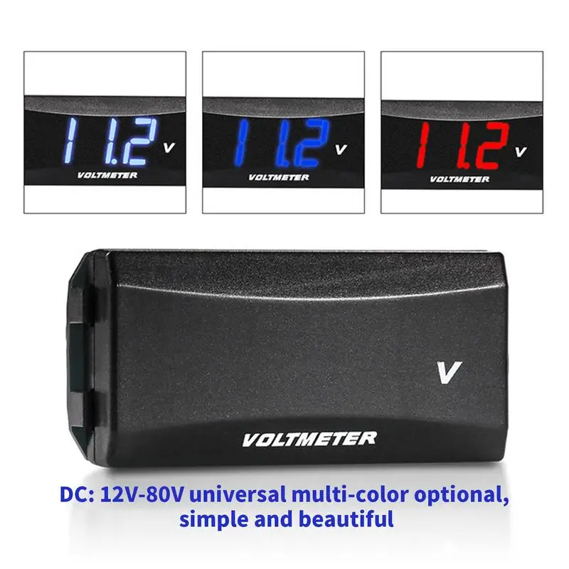 12V Battery Voltage Meter Digital Voltmeter Voltage Panel Meter Electromobile Motorcycle Car For Motorcycles Cars automobile