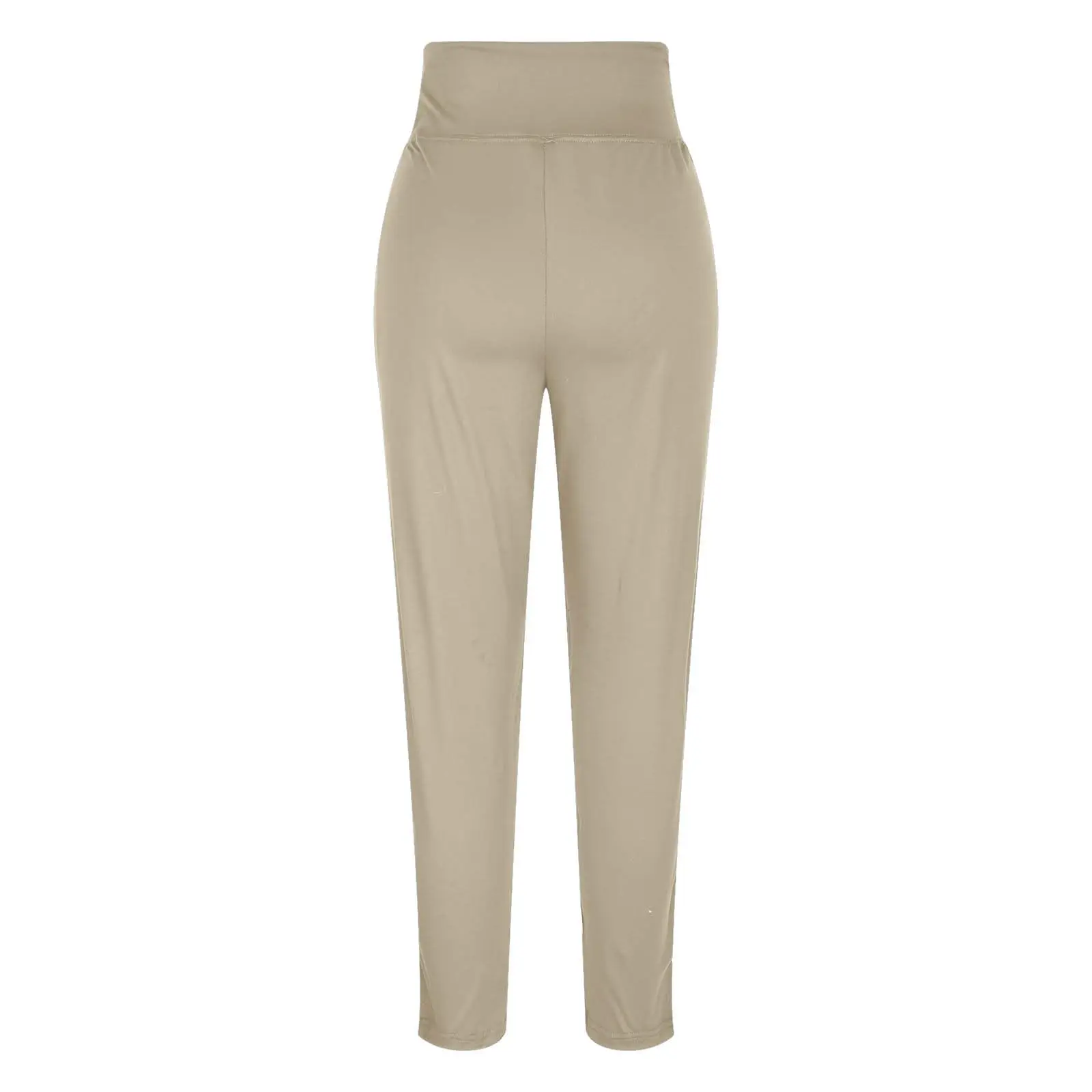 المرأة خريف شتاء الصوف مبطن السراويل الرياضية موضة بلون بناطيل تدفئة طماق عالية الخصر سليم اليوغا السراويل Sweatpants #4