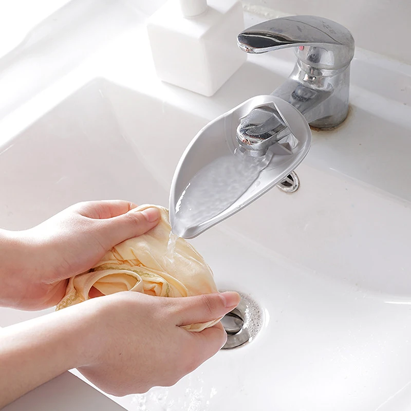 Hand Washing Extender Children Hand Washing Aid Kitchen Faucet Guide Sink Splash Proof Extender