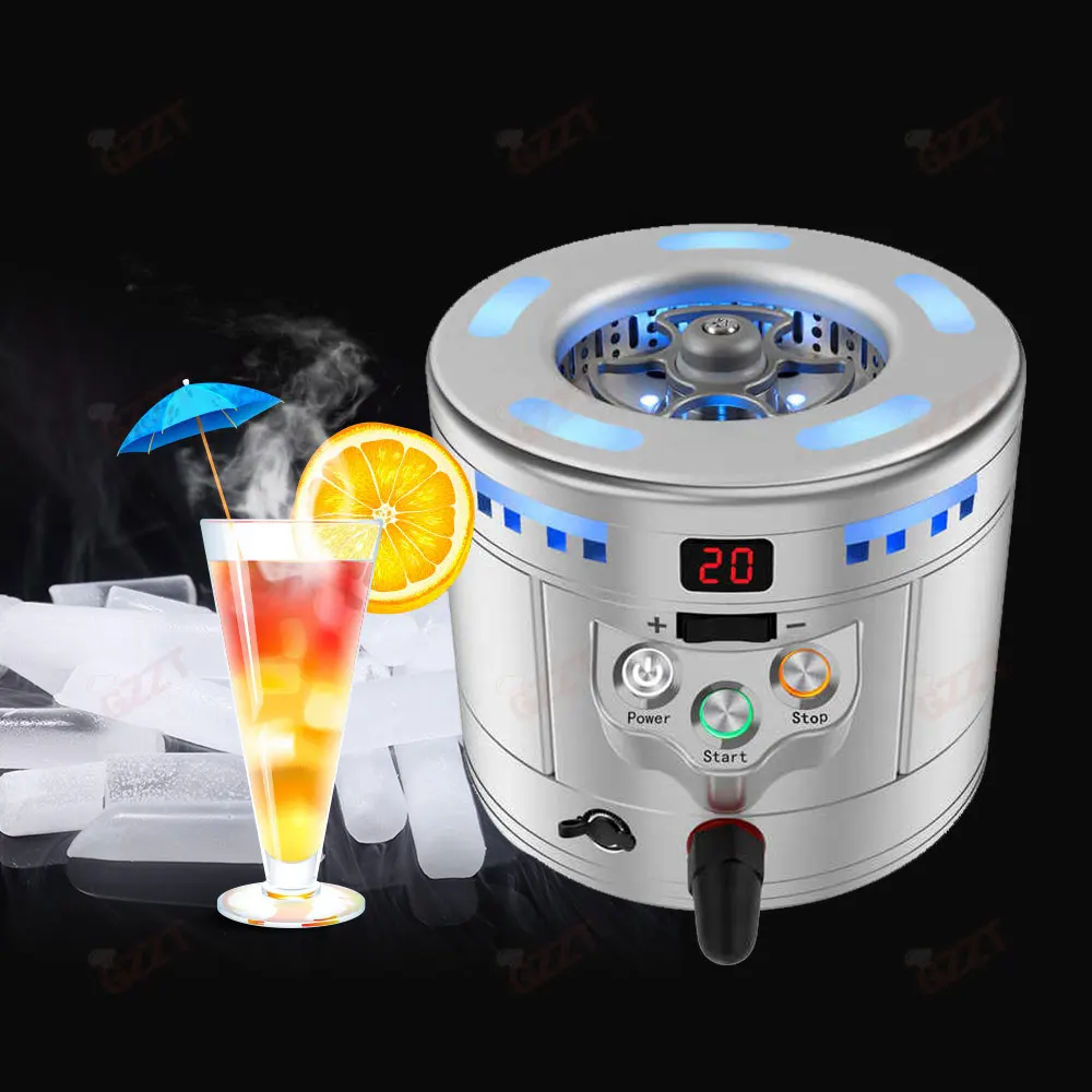 Portable Mini Dry Ice Maker Food Grade To Make Atmosphere Smoke Cup Froster Frozen Glass Drink Cup To Enhance Taste Of Wine