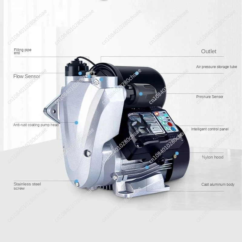 

550W Fully Automatic Water Pressure Booster Pump For Home Shower Electric Intelligent Micro-control Tap Water Self-priming Pump