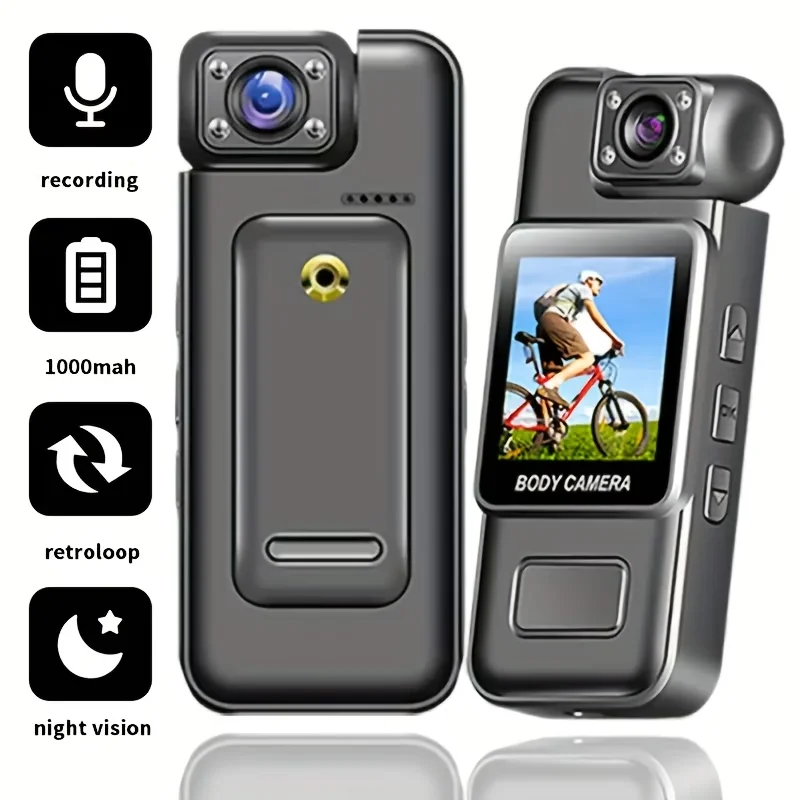 1PC 4K Mini Camera Ultra HD Portable Digital Video Recorder with Infrared Night Vision for Police BodyCam Sports DV And Riding