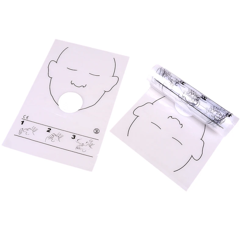 30 قطعة/لفة قناع التنفس المحمول المتاح CPR التدريب الإسعافات الأولية قناع الإنعاش CPR الوجه درع لفة مجموعة الإنقاذ أداة