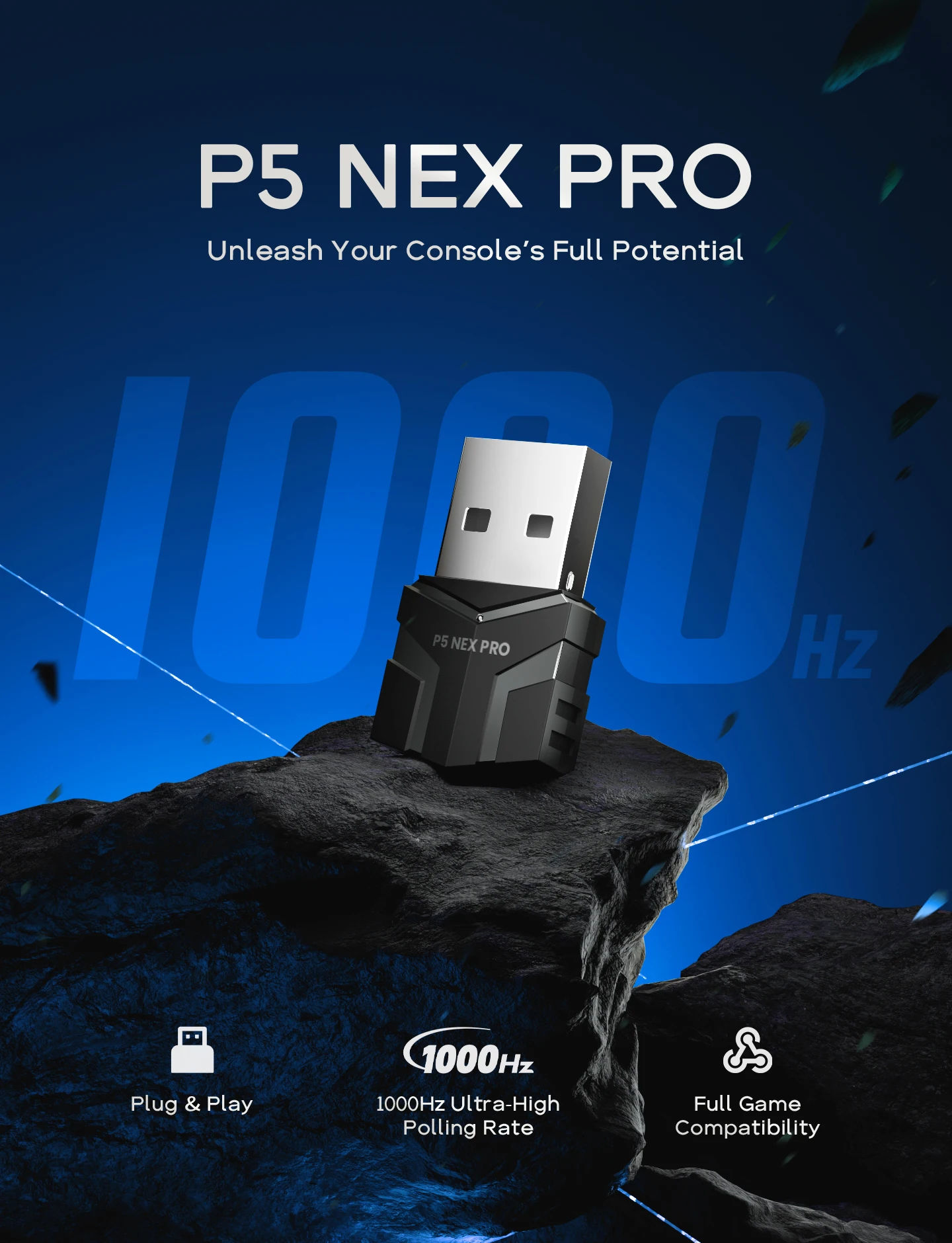 p5-nex-pro対応ps5ゲームドングルキーボード・マウスコンバーターraspberry-pi-hitboxアダプターps5ゲームアクティベーター